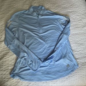 Adidas 1/4 zip pull over long sleeve